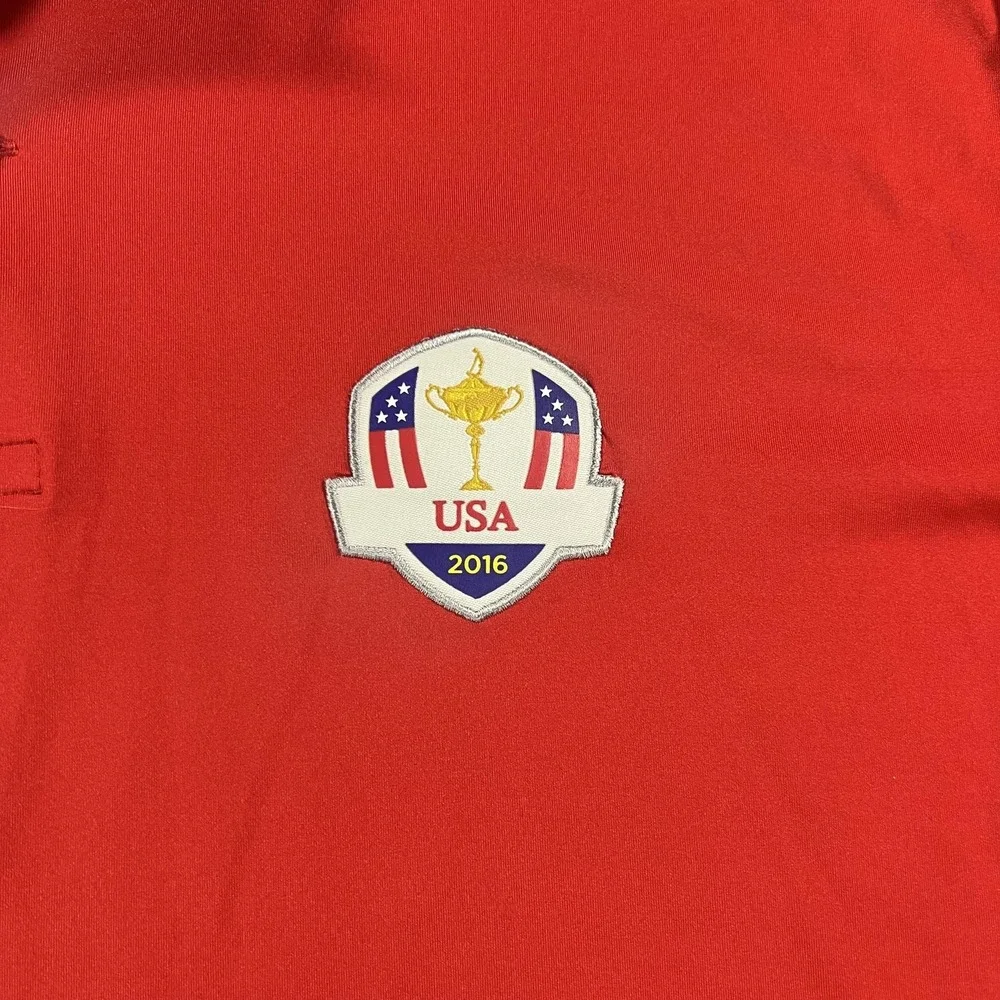 Ryder Cup USA Golf Polo Shirt Mens XL Red RLX‎ Ralph Lauren 2016 United States